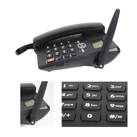 GSM fixed landline wireless phone TES 6588 Dual Sim.